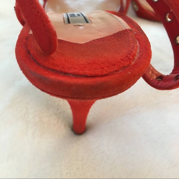 Prada orange strappy heels - Picture 8 of 11